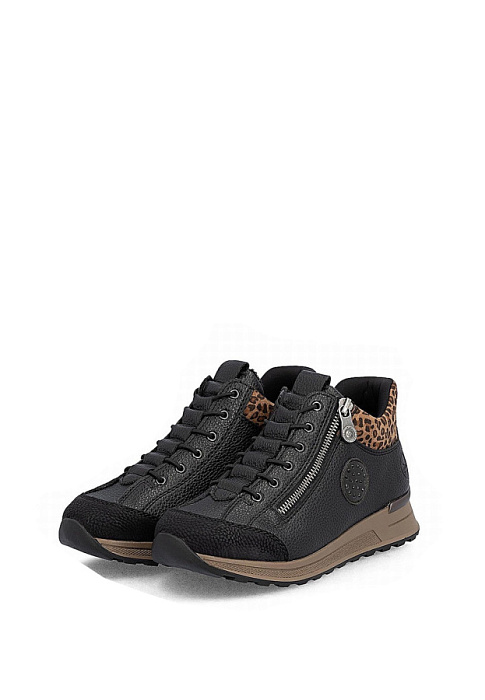 Женские кроссовки RIEKER черные, артикул N1457-00