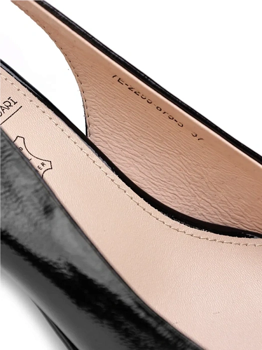 Женские слингбэки FEDERICA RODARI черные, артикул 7E-2255-875-3