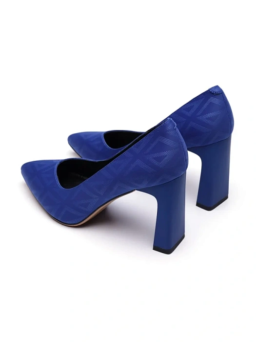 Женские туфли-лодочки FEDERICA RODARI синие, артикул 17E-H595-CT2-1