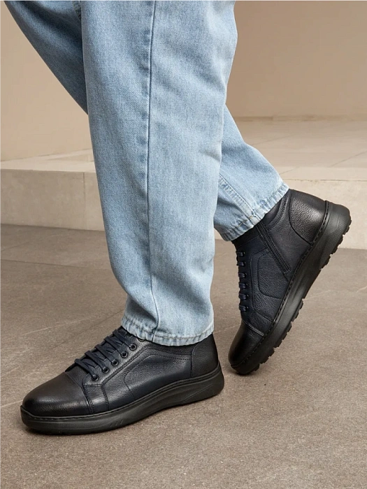 Мужские ботинки BRUNO RENZONI  синие, артикул 983X-16R-TA49