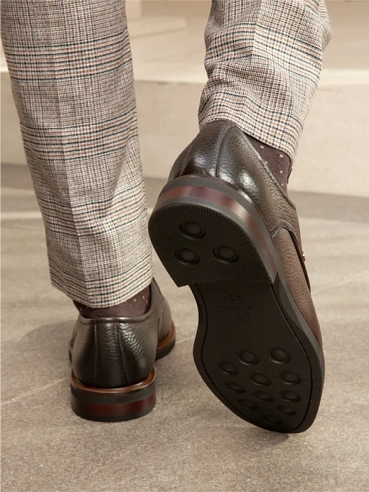 Мужские туфли BRUNO RENZONI  коричневые, артикул A003-1