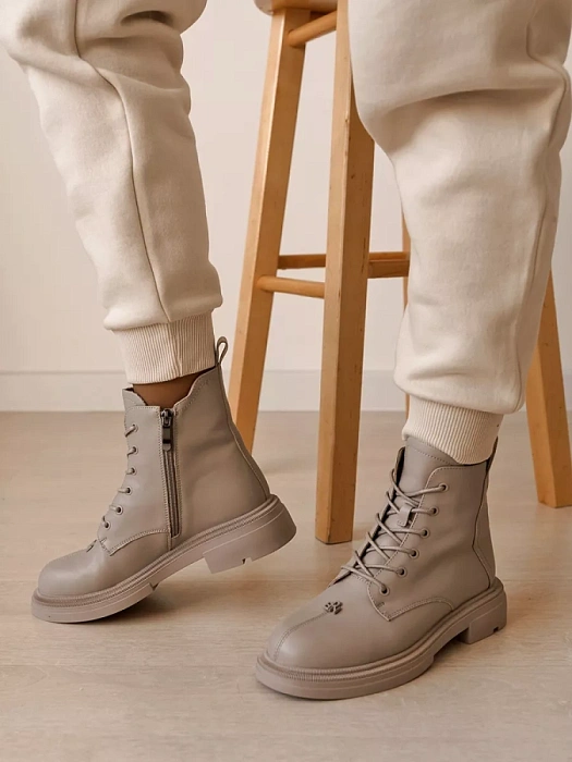 Женские ботинки basic Donna Daniella  бежевые, артикул MV995-011