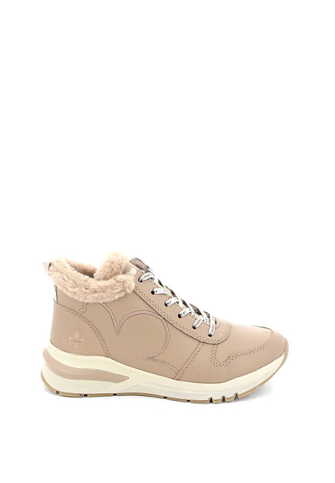 Женские кроссовки RIEKER бежевые, артикул M6606-20