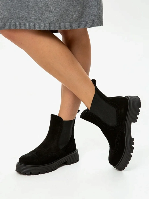 Женские челси eObuv черные, артикул EO-Q-1-24-11/black