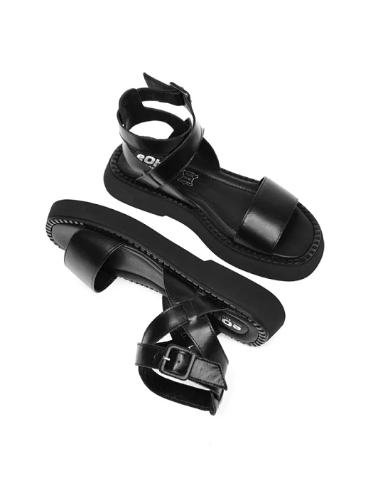 Женские сандалии eObuv черные, артикул G-79-23-1