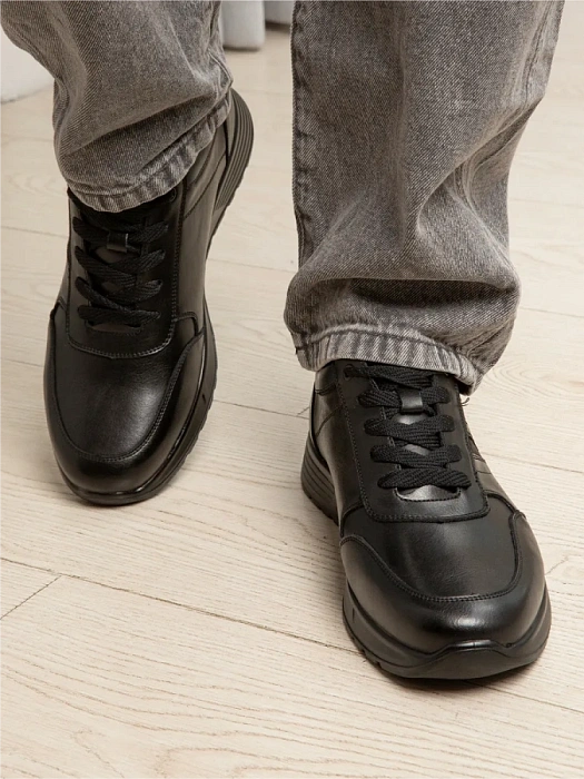 Мужские кроссовки BRUNO RENZONI  черные, артикул DSHD-DM001