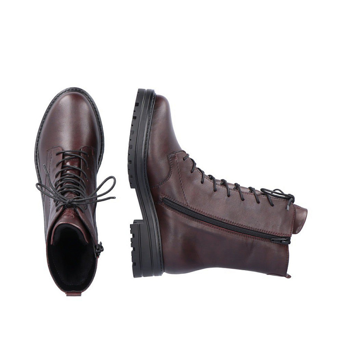 Женские берцы REMONTE бордовые, артикул D2278-35