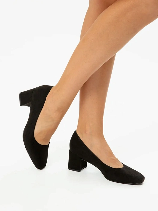 Женские туфли лодочки basic MARCO TOZZI черные, артикул 2-22424-42-001