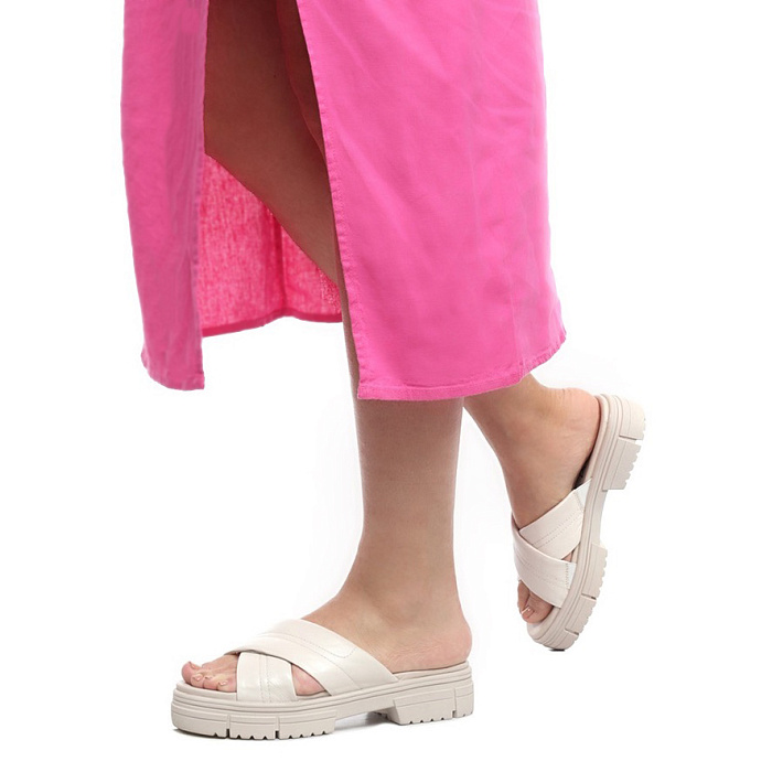 Женские сабо CAPRICE белые, артикул 9-9-27207-20-144