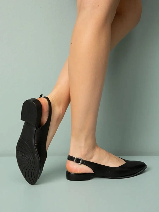 Женские слингбэки MARCO TOZZI черные, артикул 2-29408-42-001