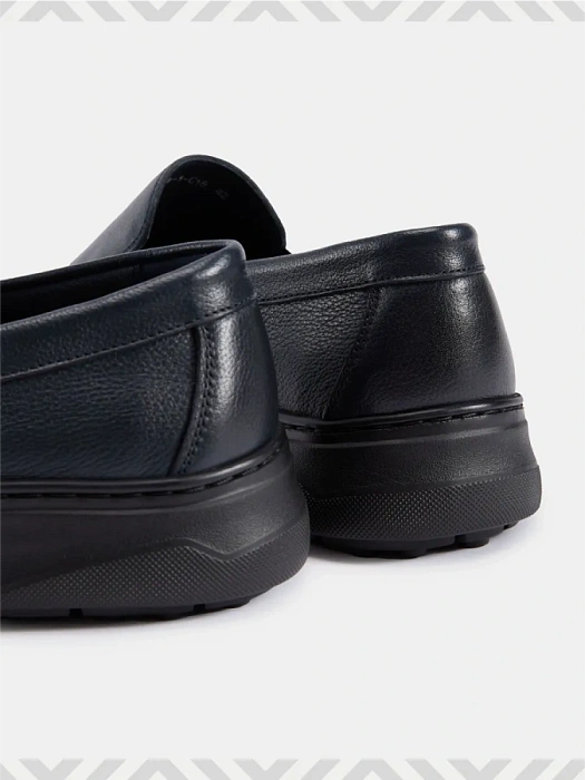 Мужские мокасины BRUNO RENZONI  синие, артикул 2465A-1-C18