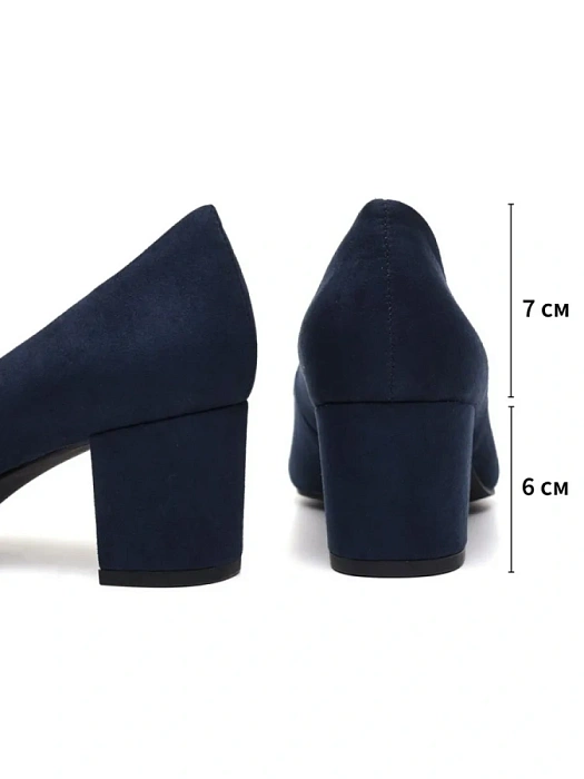 Женские туфли лодочки basic MARCO TOZZI синие, артикул 2-22437-43-805