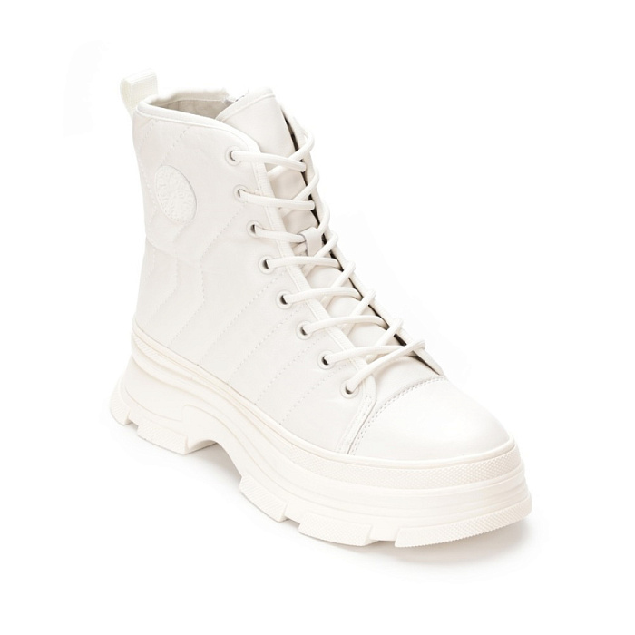 Женские ботинки basic FEDERICA RODARI белые, артикул 42E-375-46B