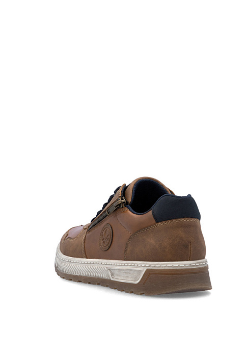 Мужские кеды RIEKER коричневые, артикул 37029-25