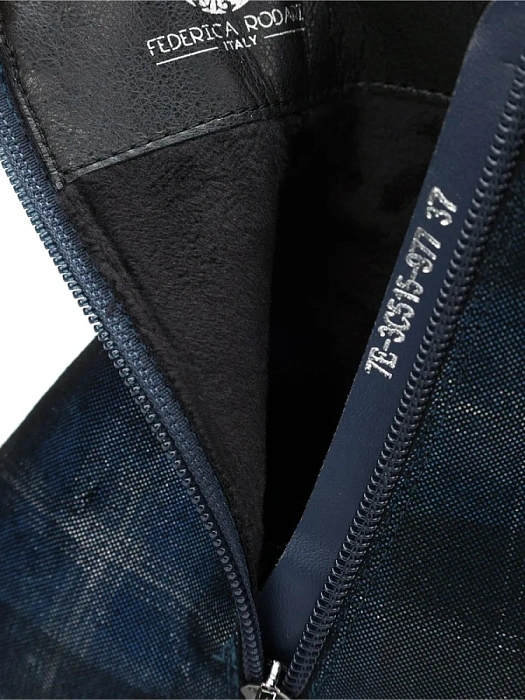 Женские ботильоны FEDERICA RODARI синие, артикул 7E-3C515-977