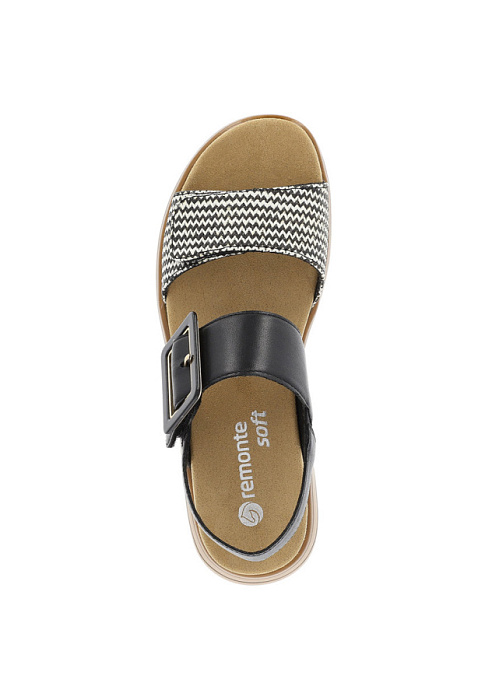 Женские босоножки  REMONTE черные, артикул D1J53-02