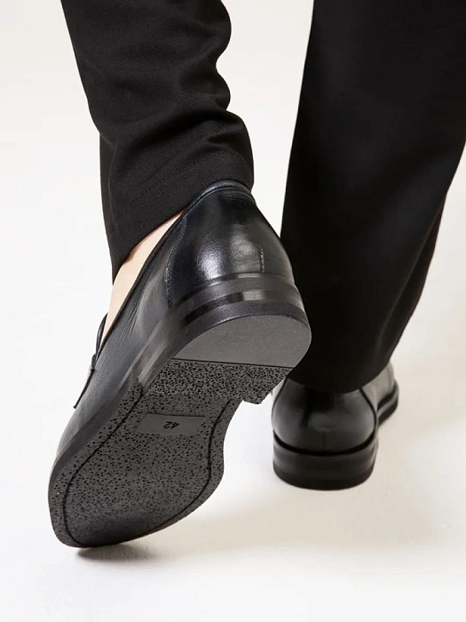 Мужские лоферы BRUNO RENZONI  синие, артикул M1016A-130D