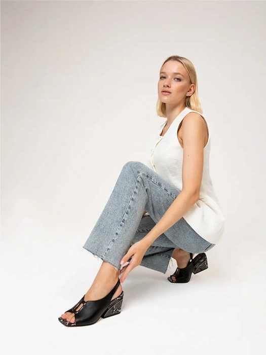 Женские босоножки  SOFIA-ALEXANDRA черные, артикул SA20559-WL