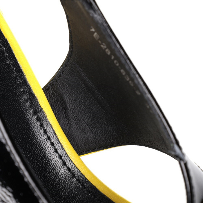 Женские босоножки  FEDERICA RODARI черные, артикул 7E-2810-639-2