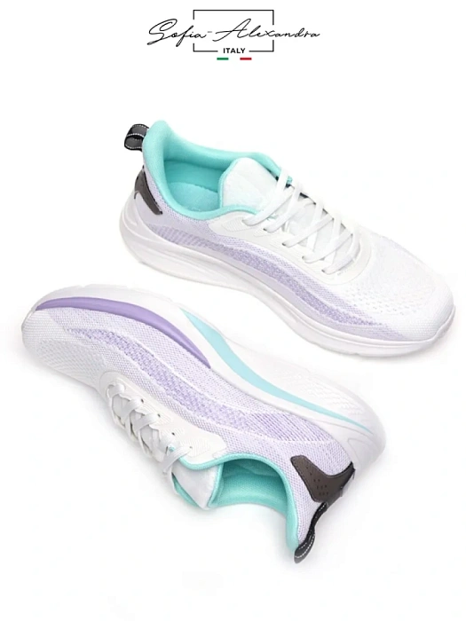 Женские кроссовки SOFIA-ALEXANDRA белые, артикул SA16784-WB/8-1