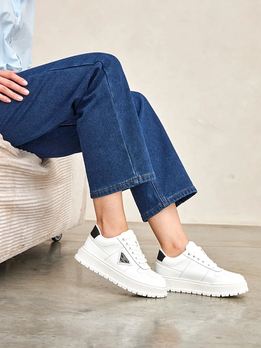 Женские кеды Donna Daniella  белые, артикул 42-TZV6-3-112