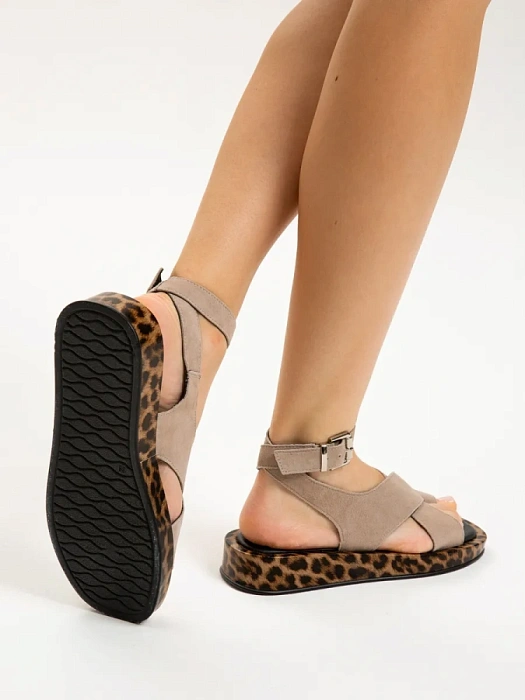 Женские босоножки  SOFIA-ALEXANDRA бежевые, артикул SA20391-WL