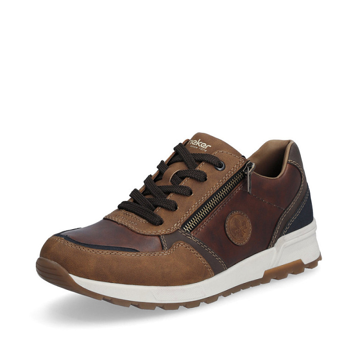 Мужские кроссовки RIEKER коричневые, артикул 15130-25