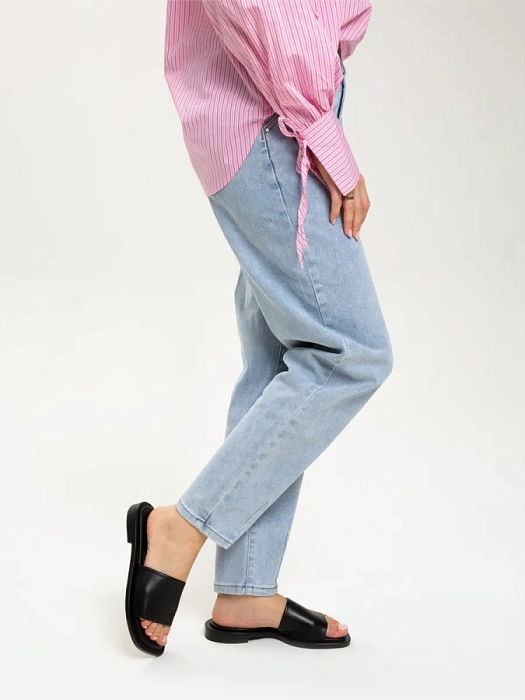 Женские шлепанцы eObuv черные, артикул D24YT-2265