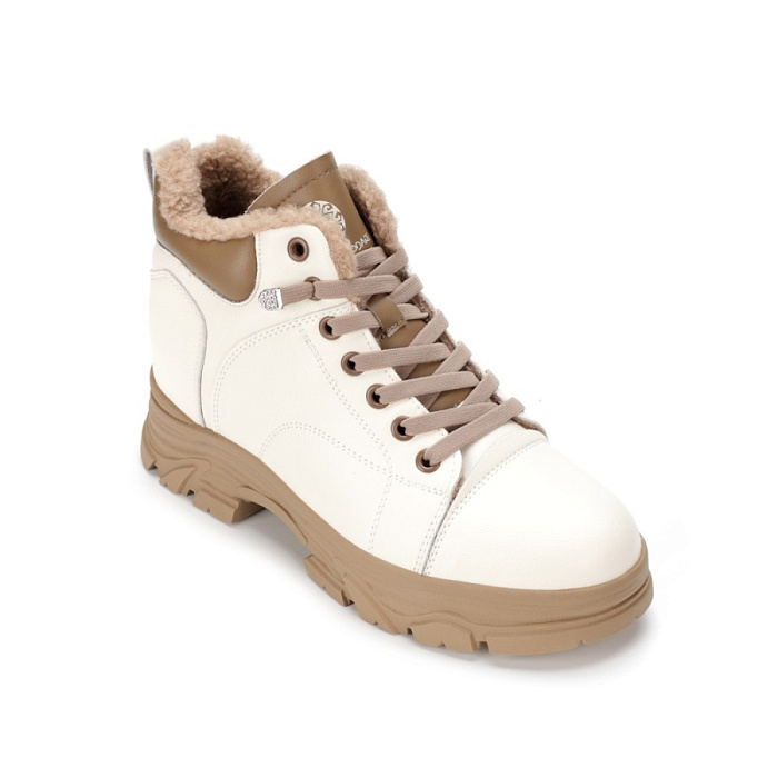 Женские ботинки basic FEDERICA RODARI белые, артикул 42E-H512-1C