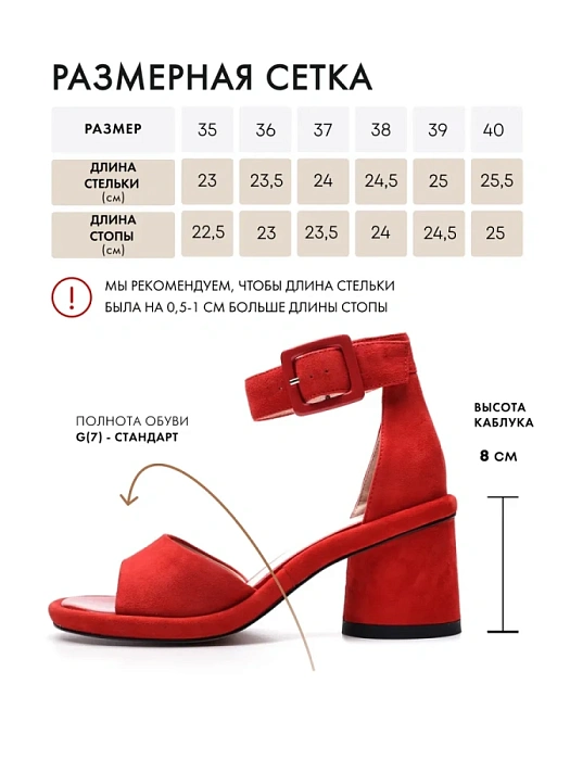 Женские туфли откр. basic FEDERICA RODARI красные, артикул 17E-K794-L893-630A