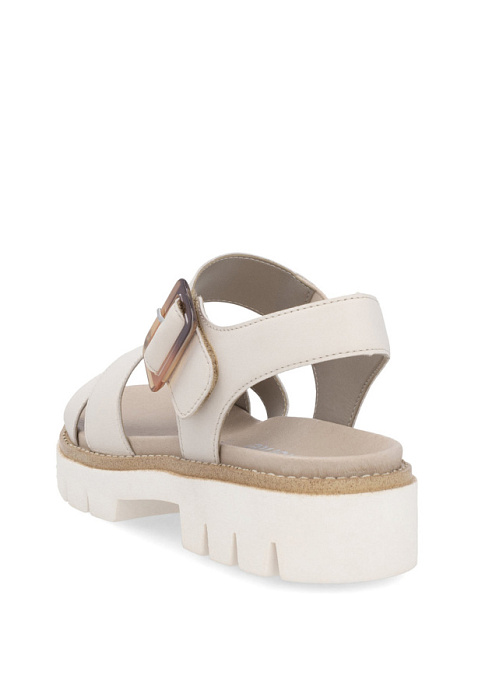 Женские босоножки  REMONTE бежевые, артикул D7950-60