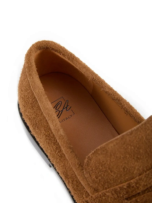 Женские лоферы SOFIA-ALEXANDRA коричневые, артикул LT235-7-B