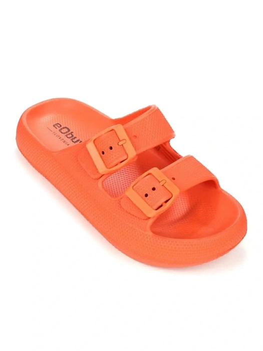 Женские сабо eObuv рыжие, артикул 837977/01-01EB