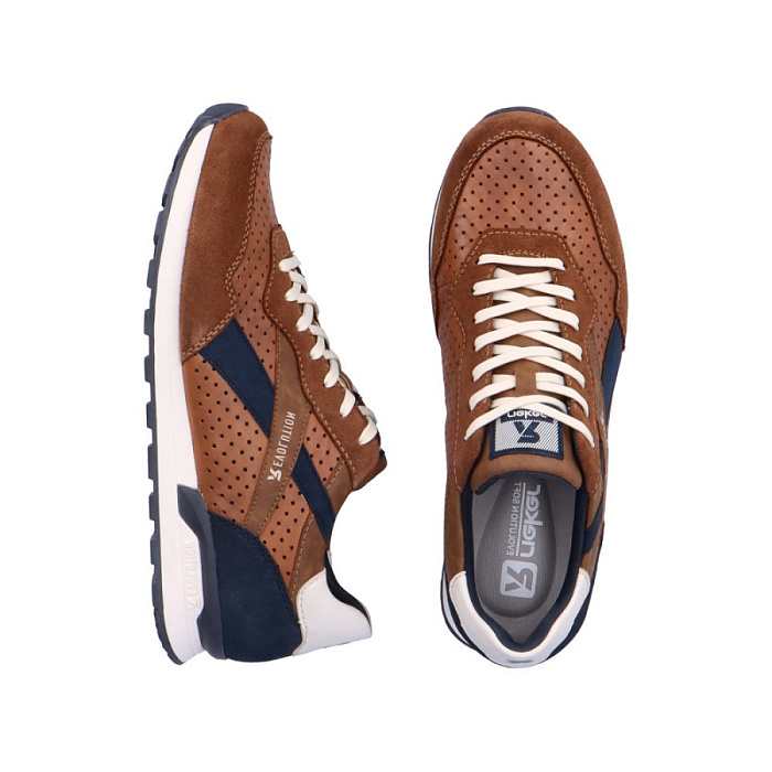 Мужские кроссовки RIEKER коричневые, артикул U0302-24