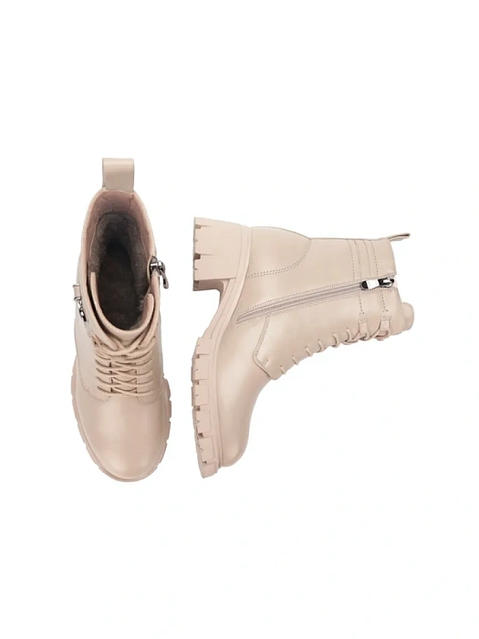 Женские ботинки basic FEDERICA RODARI бежевые, артикул 15E-A3971D-1