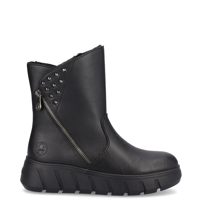 Женские полусапоги RIEKER черные, артикул Y3551-00