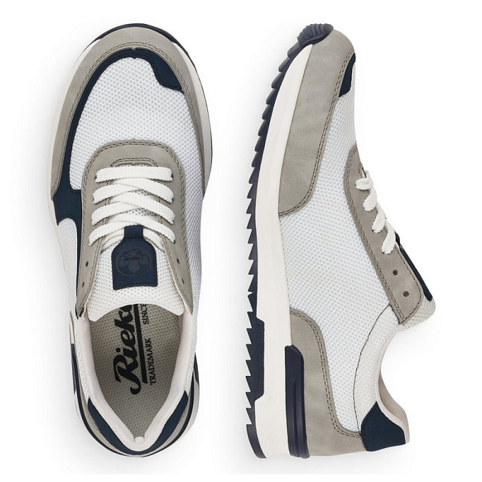 Мужские кроссовки RIEKER белые, артикул 16149-40