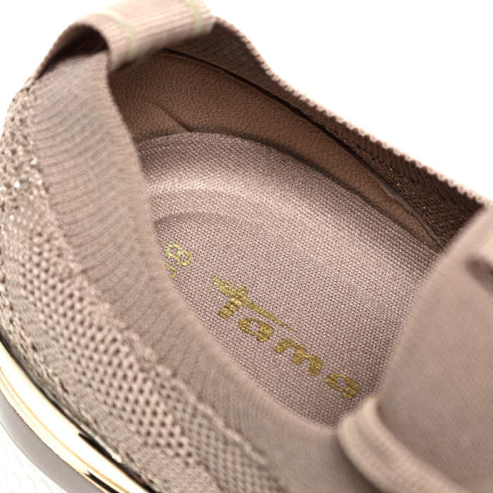 Женские кроссовки TAMARIS бежевые, артикул 1-23712-42-498