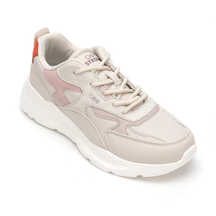 Женские кроссовки STROBBS бежевые, артикул F7369-16