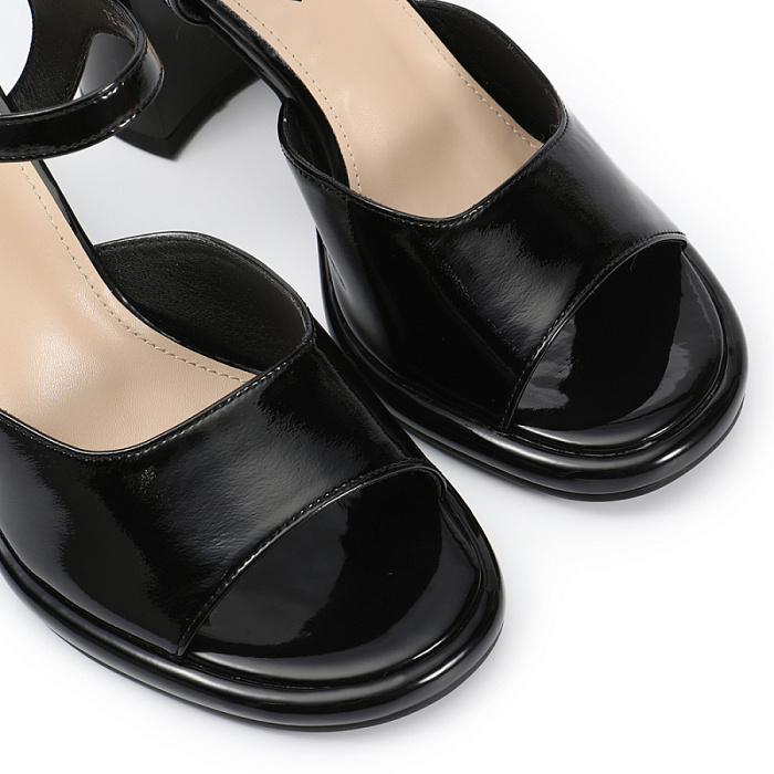 Женские босоножки  FEDERICA RODARI черные, артикул 7E-4H926-1621