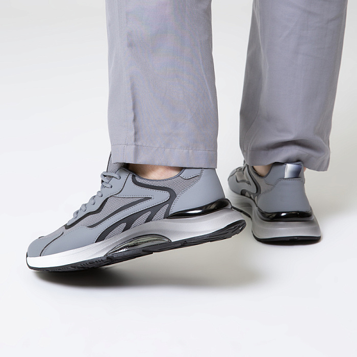 Мужские кроссовки BRUNO RENZONI  серые, артикул HG22013-17