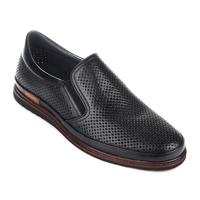 Мужские туфли basic BRUNO RENZONI  черные, артикул 052B-A21A