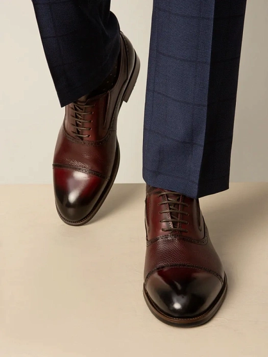 Мужские оксфорды BRUNO RENZONI  бордовые, артикул 5408A-910I