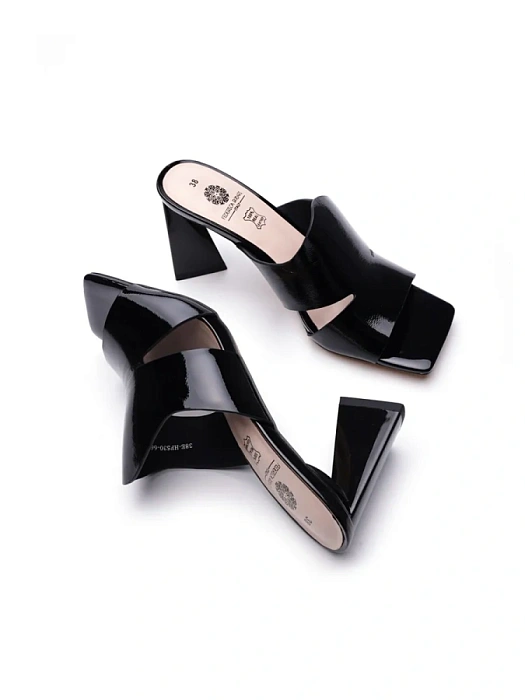 Женские сабо FEDERICA RODARI черные, артикул 38E-HF530-6636L1