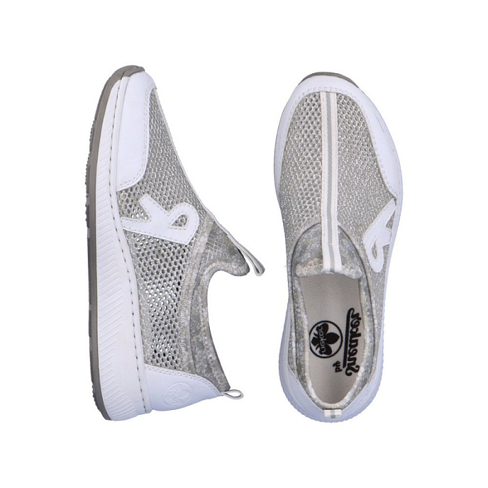 Женские кроссовки RIEKER белые, артикул N5554-81