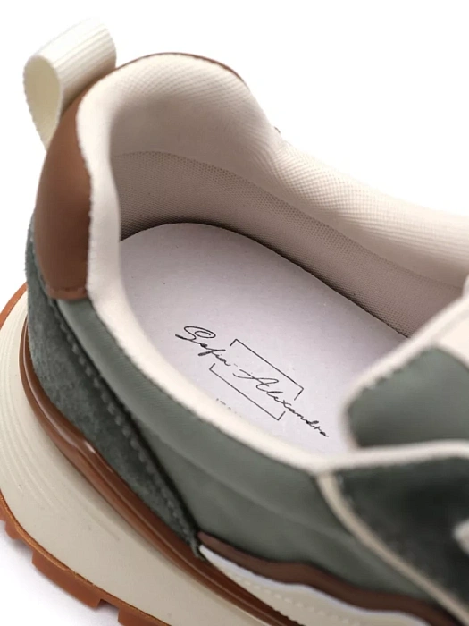 Женские кроссовки SOFIA-ALEXANDRA зеленые, артикул SA16528-WT-1