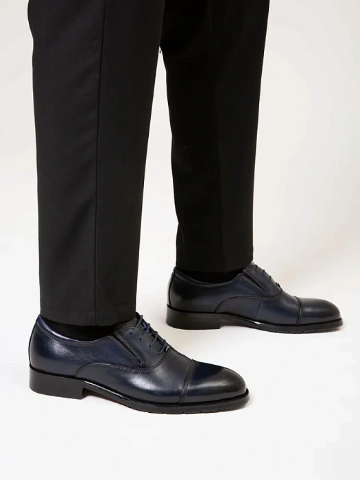 Мужские туфли BRUNO RENZONI  синие, артикул 5408A-7105D