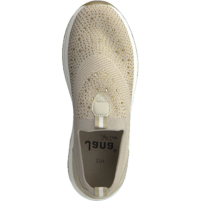 Женские кроссовки JANA бежевые, артикул 8-8-24765-20-400