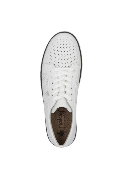 Мужские кеды RIEKER белые, артикул 19603-80