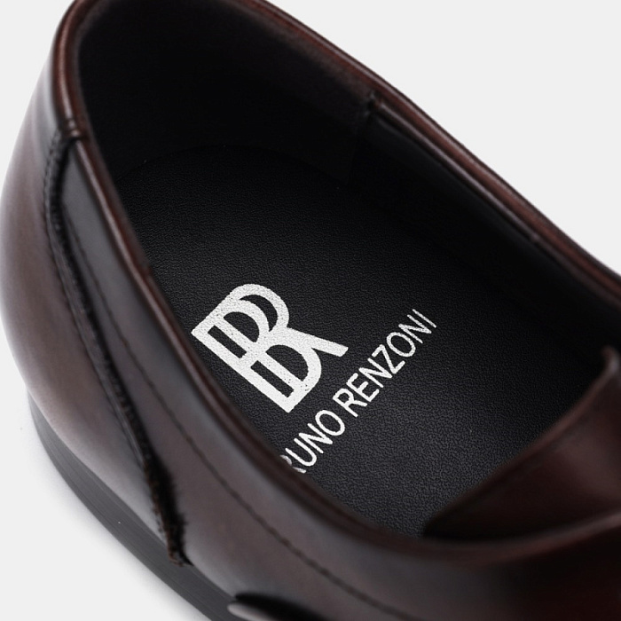 Мужские оксфорды BRUNO RENZONI  коричневые, артикул BR16771-MB